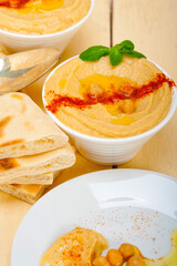 Hummus with pita bread