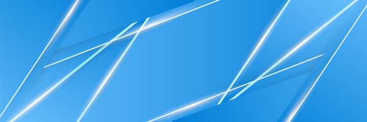 Blue abstract banner background