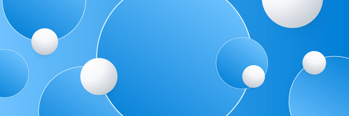 Blue abstract banner background