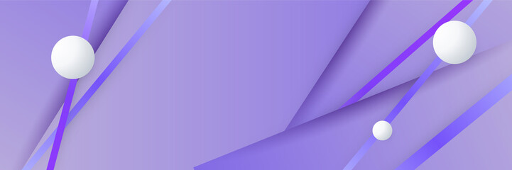 Purple abstract banner background