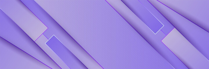 Purple abstract banner background