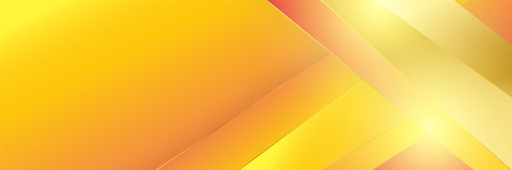 Orange abstract banner background