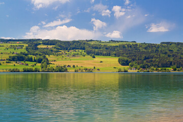 Wunderschöner Badeggersee im Kanton Luzern, Schweiz
