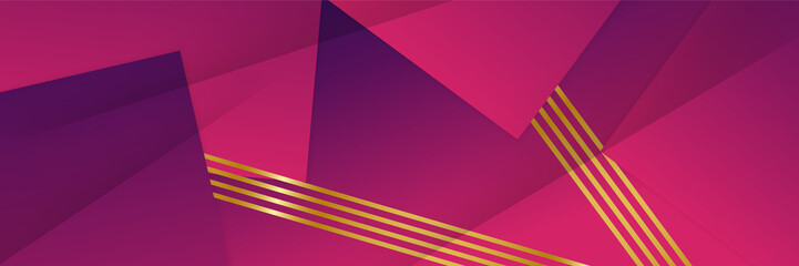 Fototapeta premium pink and gold purple banner background