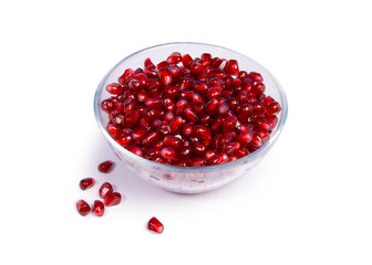 Plate with pomegranate seeds