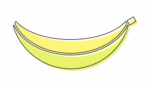 Simple colored illustration of banana vector icon