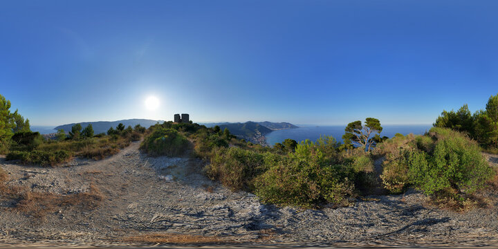 Laigueglia and Andora panorama from Colla Micheri