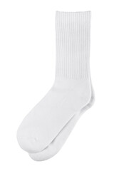 Tall socks on an isolated white background. Men's socks.