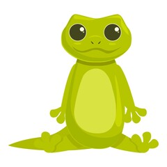 Green reptile icon cartoon vector. Tail wild. Animal tribal