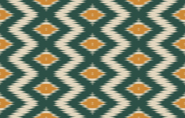 Ethnic Ikat seamless pattern in tribal. Fabric Indian style. Design for background, wallpaper, illustration, fabric, clothing, carpet, textile, batik, embroidery.