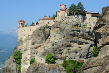 Fototapeta na wymiar View at the monastery at Meteore in Greece