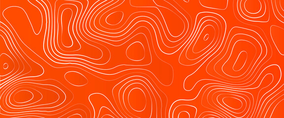 Abstract concept graphic element and geography scheme, Topographic line contour map background, geographic grid map, vector topographic map in blue and red colors.