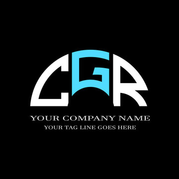 CGR letter logo creative design with vector graphic