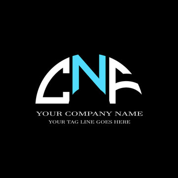 CNF letter logo creative design with vector graphic