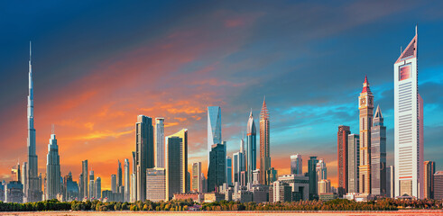 Fototapeta Dubai, United Arab Emirates, that is the world's tallest building obraz