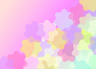 Colorful background decorated with colorful flowers.