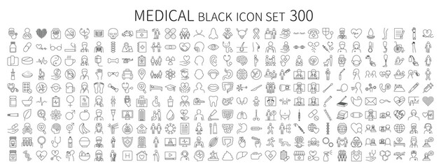 Medical related icon set 200 - obrazy, fototapety, plakaty