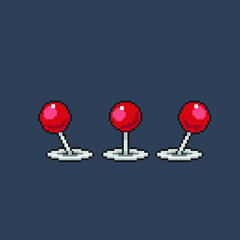 joystick set for animation in pixel art style © Pixeleart