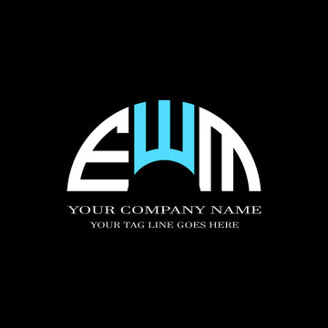 EWM letter logo creative design with vector graphic