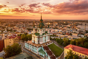 Obraz premium St Andrew's Church in Kyiv