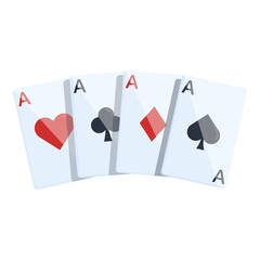 Card poker icon cartoon vector. Casino table. Game play