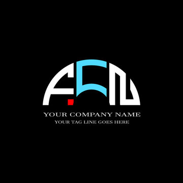FCN letter logo creative design with vector graphic