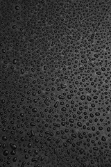 Fototapeta premium Face care concept, carbon soap scrub, healthy and beauty stilllife photo on black with water drop background