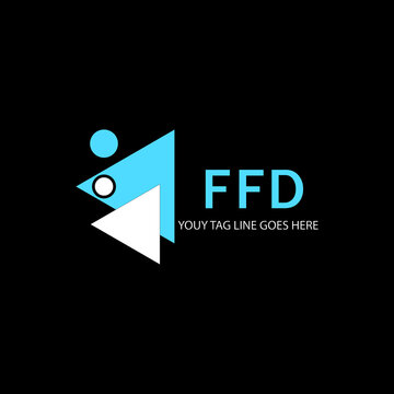 FFD letter logo creative design with vector graphic