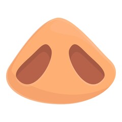 Rhinoplasty surgery icon cartoon vector. Nose plastic. Face operation