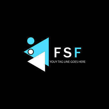 FSF letter logo creative design with vector graphic