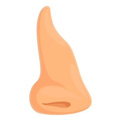 Cosmetic nose operation icon cartoon vector. Plastic surgery. Inside face