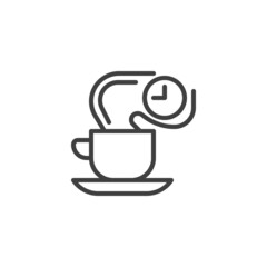 Coffee break line icon