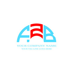 Obraz na płótnie Canvas FZB letter logo creative design with vector graphic