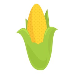 Corn lutein icon cartoon vector. Food diet. Natural health