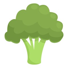 Broccoli lutein icon cartoon vector. Eye food. Healthy diet