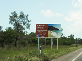 Australian road sings - Townsville sign