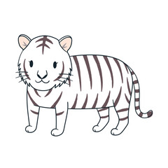 白い雌の虎