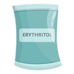 Erythritol icon cartoon vector. Food sugar. Protein artificial
