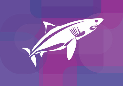 shark icon. shark vector illustration 