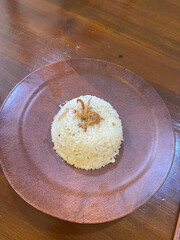 Rice with fried onion
