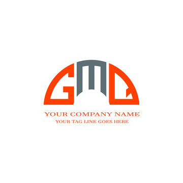GMQ letter logo creative design with vector graphic