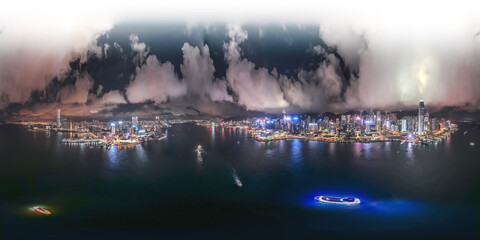 Hong Kong City 360 panorama  photos