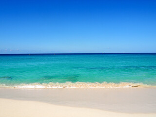 beautiful Caribbean Beach with turquoise water 