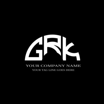 GRK letter logo creative design with vector graphic
