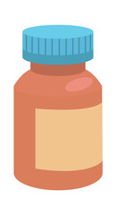 Jar with medicine Medical icon. Vector illustration