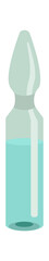 Ampoule with medicine Medical icon. Vector illustration