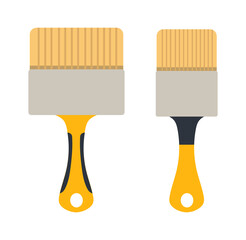 Brush set Construction Tool Icon. Vector illustration