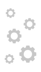Gears Construction Tool Icon. Vector illustration