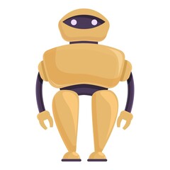 Humanoid robot icon cartoon vector. Cute character. Future artificial