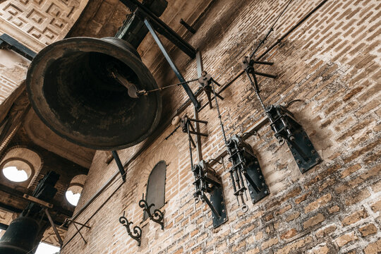 bell and its machinery of giralda, cathedral of Seville